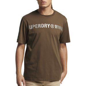Superdry Code Cl Linear Loose T-shirt Bruin L Man