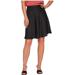 Vila Ellette High Waist Short Skirt Zwart 40 Vrouw