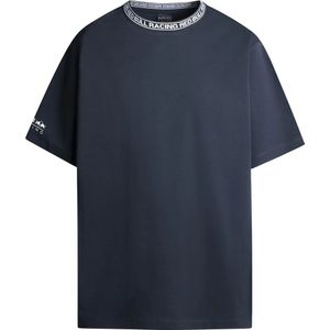 Red Bull Racing Branded Collar T-shirt Met Korte Mouwen