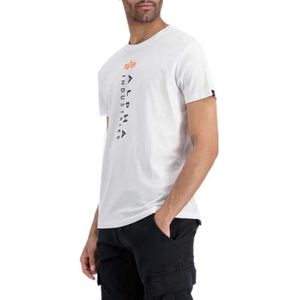 ALPHA INDUSTRIES - R T-shirt - Korte Mouwen - Zwart - Katoen