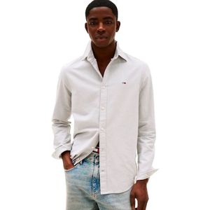 Tommy Jeans - TJM REG Oxford Shirt - Grijs - Katoen