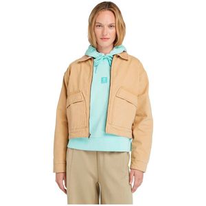 Timberland Strafford Washed Canvas Jacket Beige S Vrouw