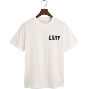 Gant Arch Script Short Sleeve T-shirt Wit S Man