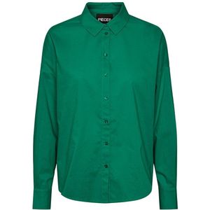 Pieces Tanne Loose Fit Long Sleeve Shirt Groen S Vrouw
