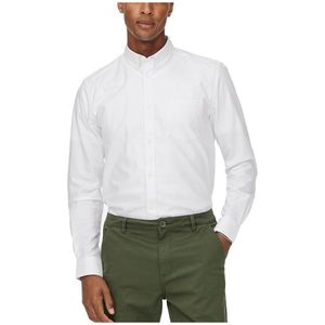 Only & Sons Neil Life Long Sleeve Shirt Wit M Man