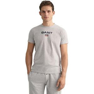 Gant 902319008 Short Sleeve T-shirt Grijs XL Man