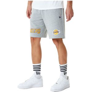New Era 60357045 Nba Team Logo Los Angeles Lakers Sweat Shorts Grijs L Man