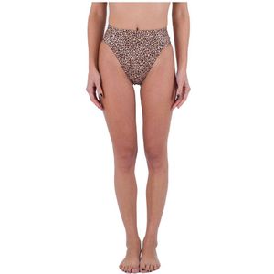 Hurley Max Leopard Moderate Tab Side Bikini Bottom Bruin XS Vrouw