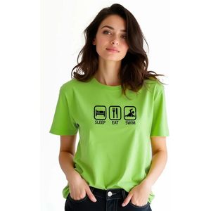 Kruskis Sleep Eat And Swim T-shirt Met Korte Mouwen