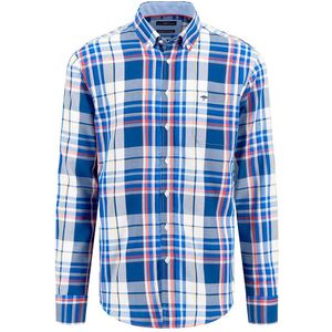 Fynch Hatton Oxford Check Mix Overhemd Met Lange Mouwen