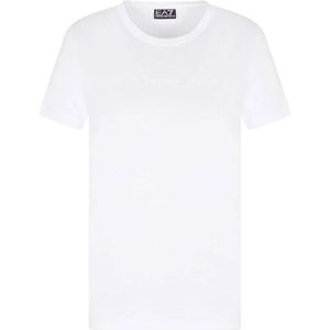 Ea7 Emporio Armani Train Athletic Velour T-shirt Met Korte Mouwen