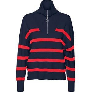 Vero Moda Saba Stripe Half Rits Trui