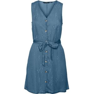Vero Moda Viviana Sl Sleeveless Short Dress Blauw XL Vrouw