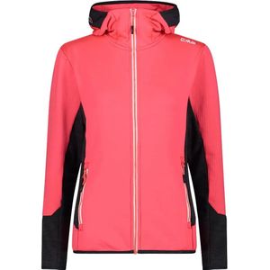 CMP - Dames Fleece Hoodie - Grid Tech - Ademend - Sportieve Stijl