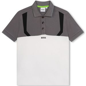 Boss J50762 Short Sleeve Polo Grijs 6 Years