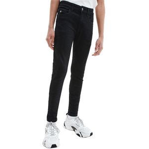 Calvin Klein Jeans Skinny Stretch Jeans Zwart 12 Years Jongen