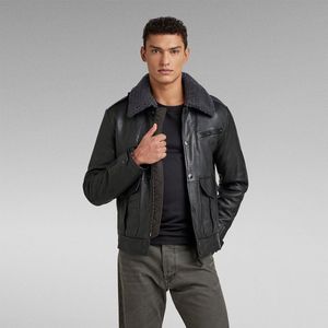 G-star P-3 Leather Jacket Bruin S Man