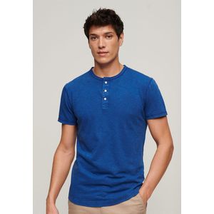 Superdry Grandad Short Sleeve T-shirt Blauw XL Man