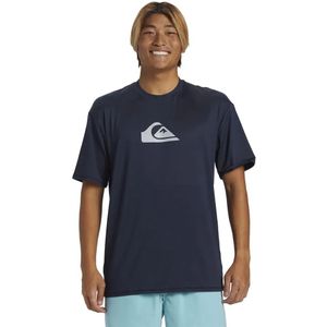 Quiksilver - Alledaagse Surf - Korte Mouw Rash Guard - Zwart - UPF 50