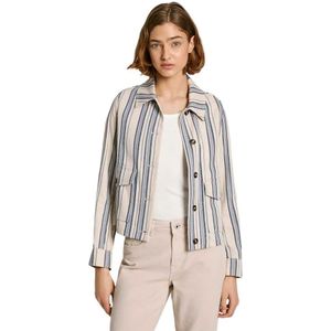 Pepe Jeans - PL402423 Bea - Jas - Wit Blauw - Casual - Viscose