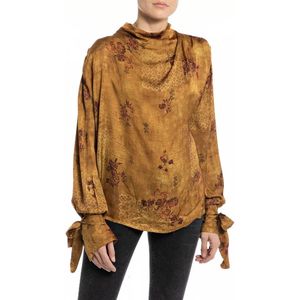 Replay W2111 .000.74060 Blouse Met Lange Mouwen
