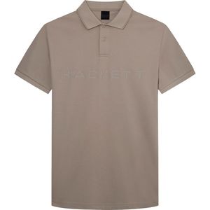 Hackett Essential Short Sleeve Polo Beige M Man