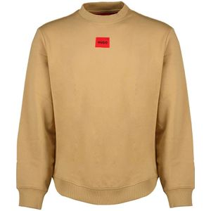 HUGO - Regular Fit Sweatshirt - Rood - Katoen