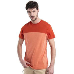 Icebreaker Merino 125 Cool-lite Sphere Iii Colour Block Short Sleeve T-shirt Oranje 2XL Man