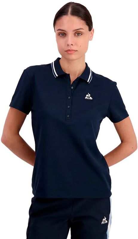 Le Coq Sportif - Heritage - Damespolo - Diepblauw - Korte Mouwen