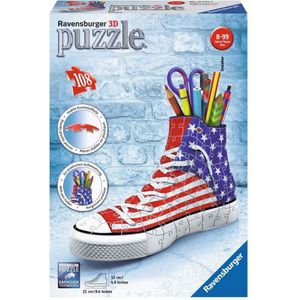 3D Puzzel Sneaker American Style (108 Stukjes)