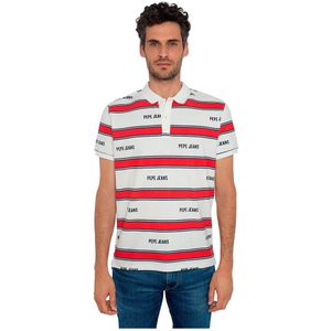 Pepe Jeans Bart Short Sleeve Polo Rood,Wit M Man