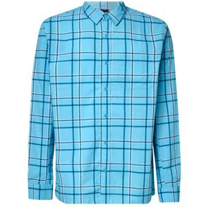 Oakley Apparel Pacific Button Down Long Sleeve Shirt Blauw L Man