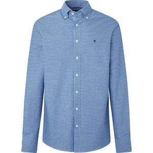 Hackett Essential Gingham Oxford Overhemd Met Lange Mouwen