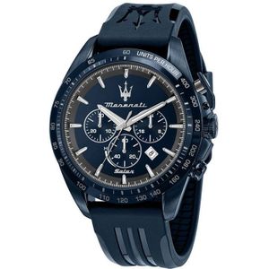 Maserati Solar Blue 45 Mm Watch Zilver