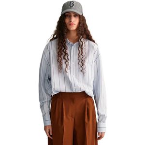 Gant Os Compact Stripe Overhemd Met Lange Mouwen