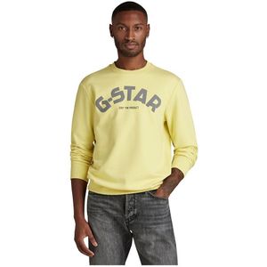 G-star Puff Logo Print Sweatshirt Geel XL Man