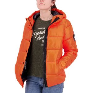 Superdry High Shine Toya Jacket Oranje XS Vrouw