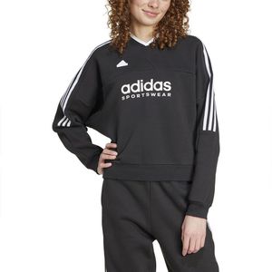 Adidas Tiro Cut 3 Stripes Fleece Sweatshirt Zwart L / Regular Vrouw