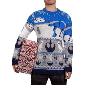 Star Wars - Happy Hoth-idays - Kersttrui - Blauw - Wit Grijs