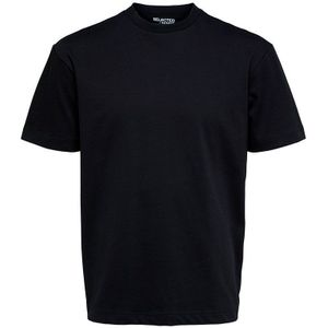 Selected Loose Truman Short Sleeve T-shirt Zwart S Man