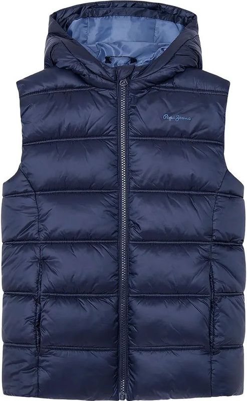 Pepe Jeans - Odyn - Mouwloze Jas - Met Capuchon - Voor Kinderen