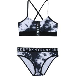 Dkny Bikini Swim Suit Wit,Zwart 8 Years