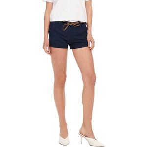 Only Evelyn Regular Fit Chino Shorts Blauw 42 Vrouw
