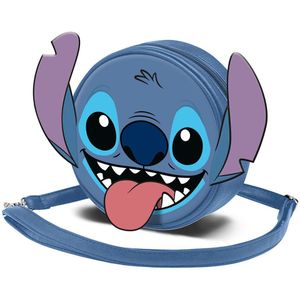Karactermania Disney Lilo And Stitch Tongue Round Shoulder Bag Blauw