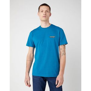 Wrangler Graphic Logo Short Sleeve T-shirt Blauw 2XL Man