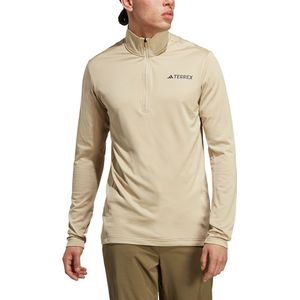 Adidas Multi Fleece Half Zip Sweatshirt Beige M Man