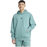 Hoodie - Powder Teal - Katoen/Polyester - Zacht Fleecemateriaal
