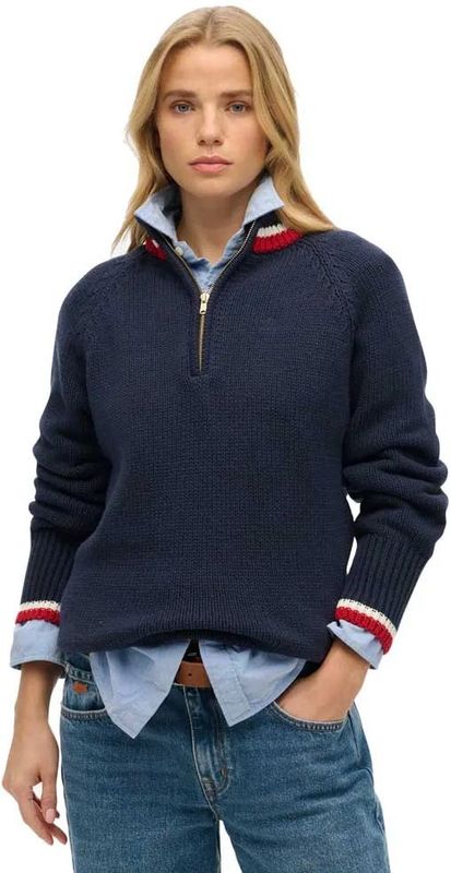 Superdry - Tipped Half Zip - Trui