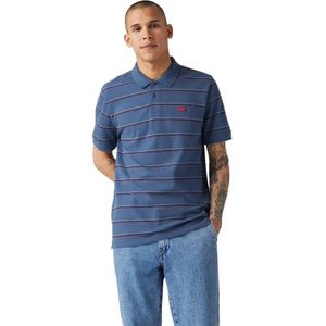 Poloshirt - Meteorietkleur - Piqué - Slim Fit