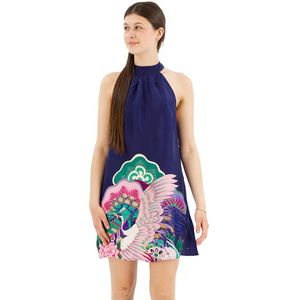 Superdry Printed Sleeveless Short Dress Veelkleurig L Vrouw